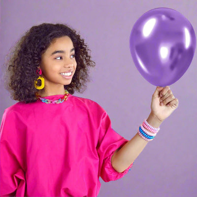 Ballon Anniversaire - GlitterBubblesâą - Mauve