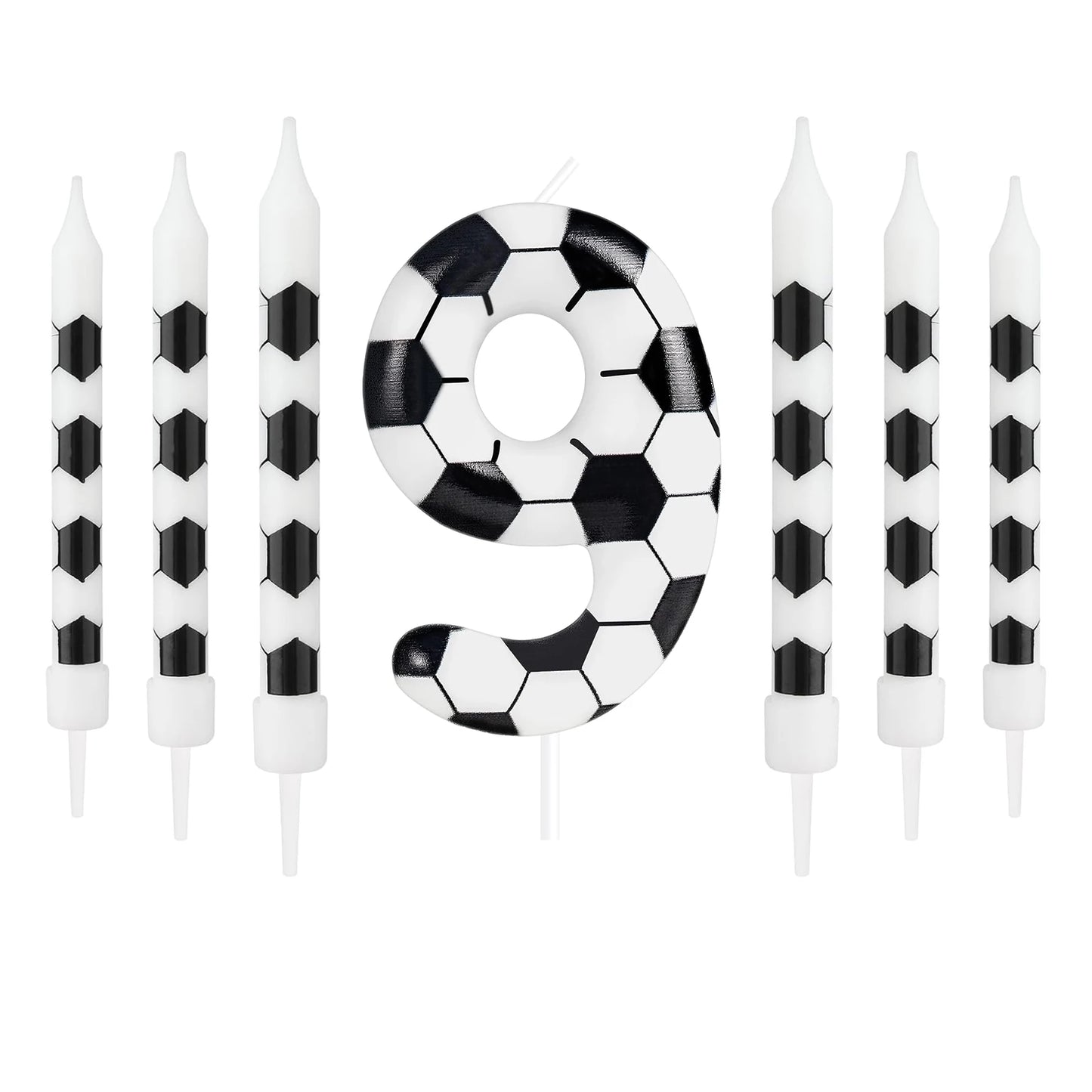 7pcs Birthday Candles Soccer Sport-Theme Birthday Party Decorations, Birthday Cake Candles for Boys Girls Kids Party Supplies