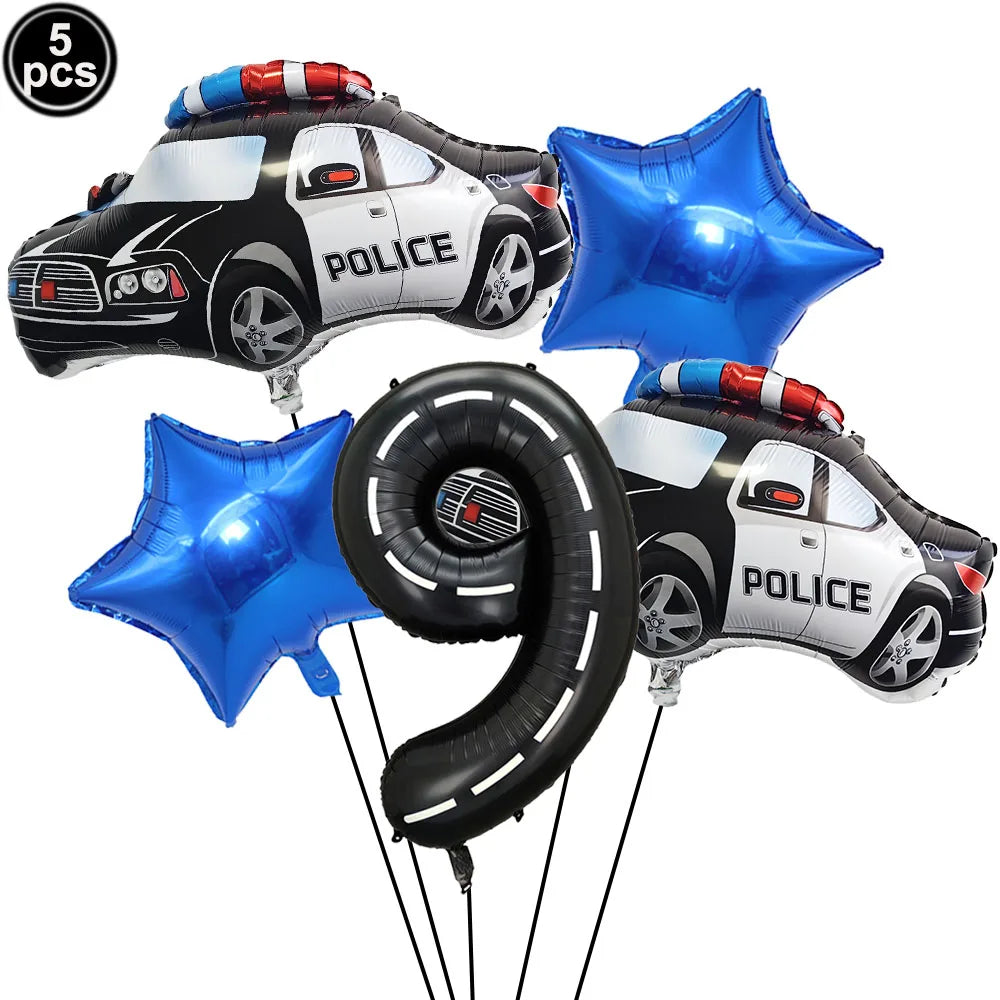 Ballon d anniversaire | Police | 5 pièces