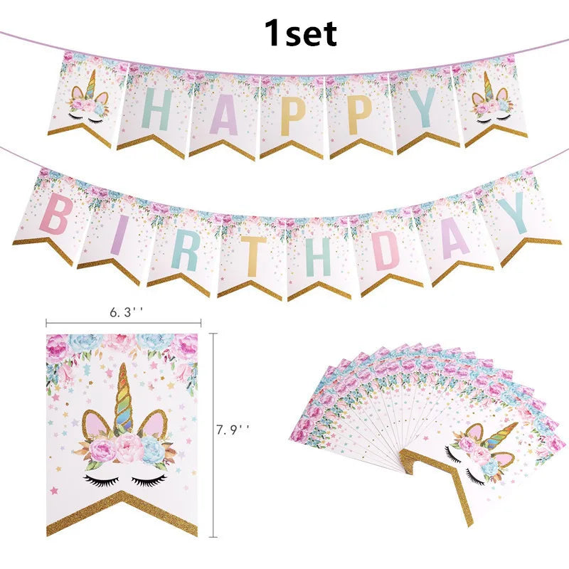 Bannière anniversaire | Licorne Magique