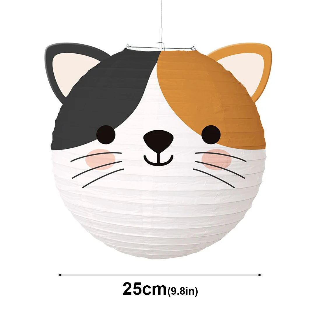 1pcs/25cm Cartoon Animal Paper Lantern Ball Lanterns Wholesale Kindergarten Handmade DIY Shop Decoration Birthday Ornaments