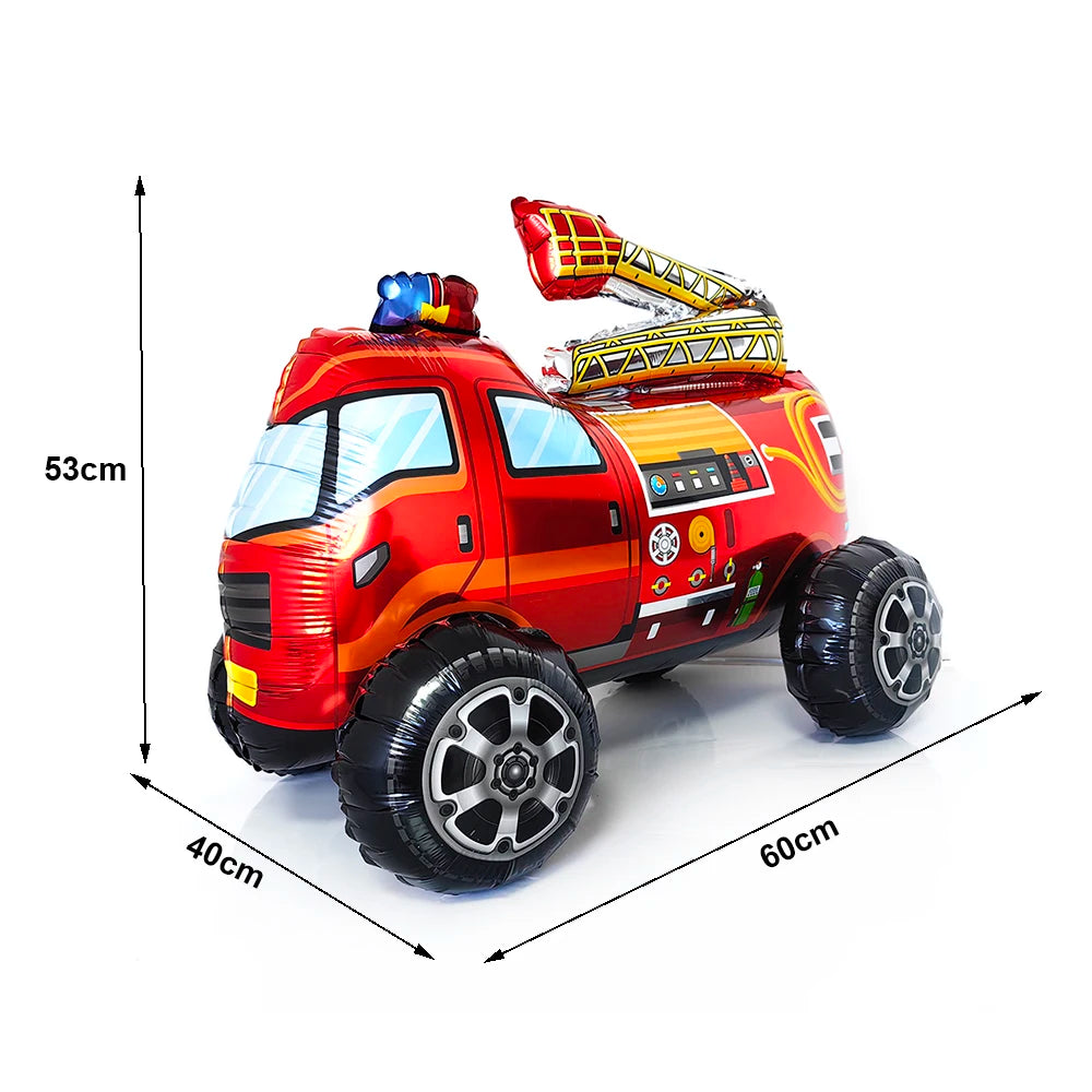 ballon anniversaire camion pompier 2 dimension