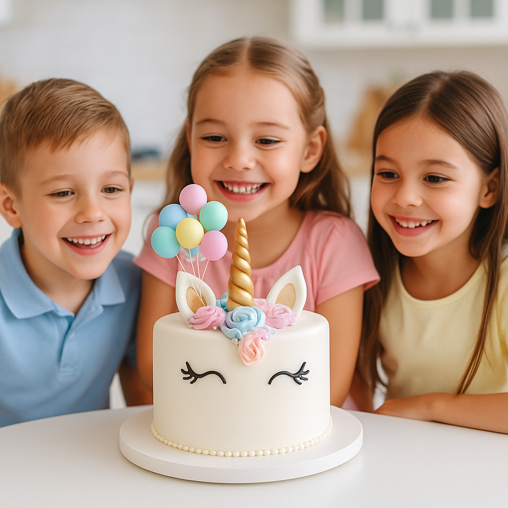 cake topper boules pastelles gateau licorne