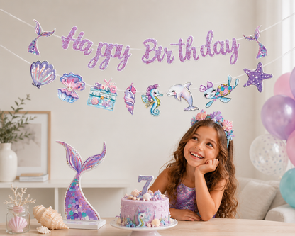 Banderole joyeux anniversaire | Sirène Magique