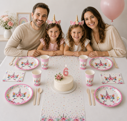 Decoration table pour anniversaire | Licorne 50 pièces