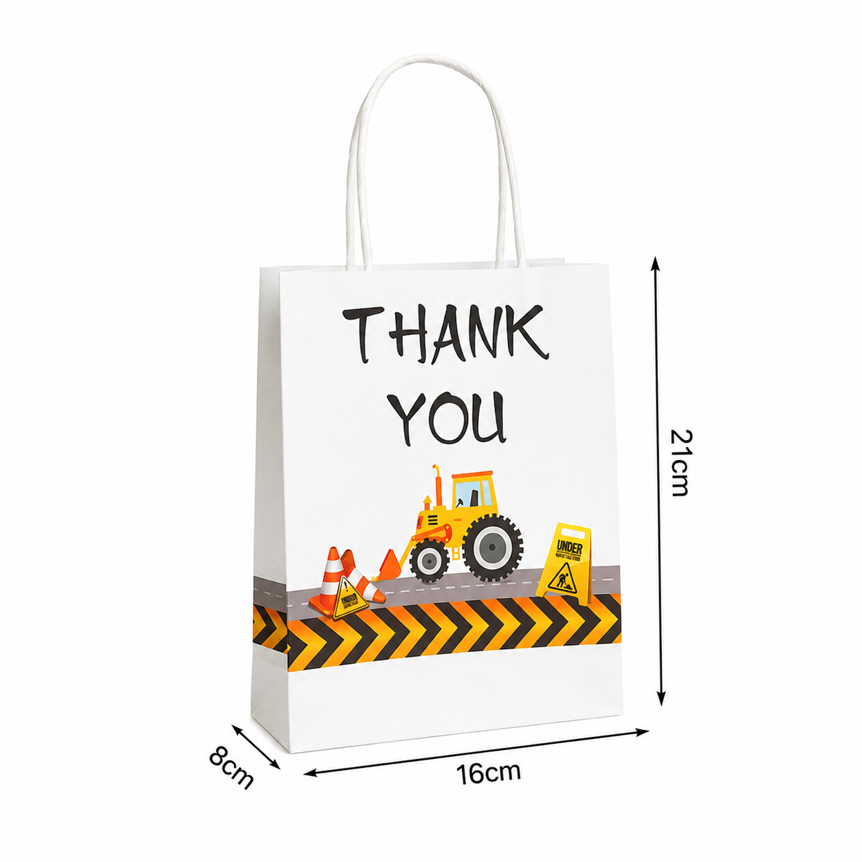 Sac Cadeau Anniversaire Enfant | Thème Chantier | Lot de 10, 20 ou 30 Pièces