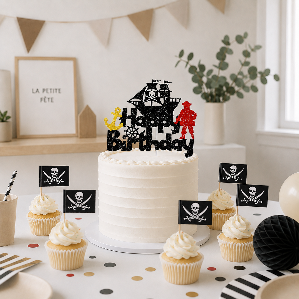 Cake Topper Pirate | Décorations Cupcakes