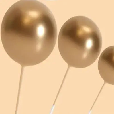 Décoration gâteau - BallCakeTopper™ - Doré