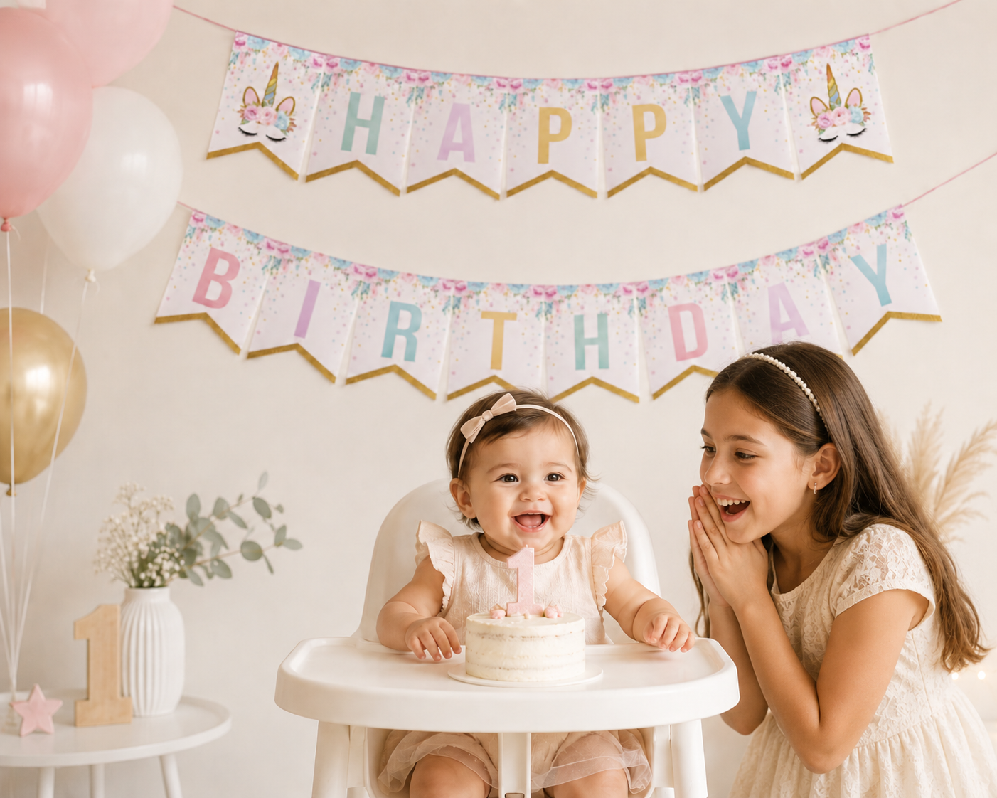 Bannière anniversaire | Licorne Magique