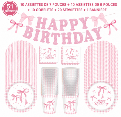 Decoration table pour anniversaire | 51 Pièces