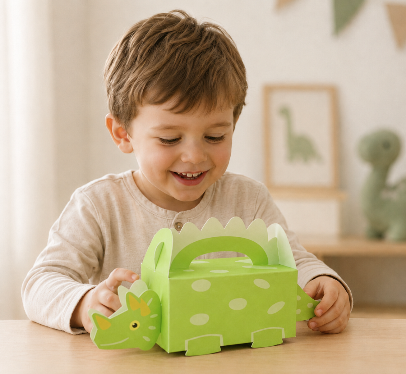 Boîte Cadeau Dinosaure | Lot 10 Pièces Anniversaire