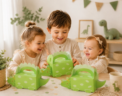 Boîte Cadeau Dinosaure | Lot 10 Pièces Anniversaire