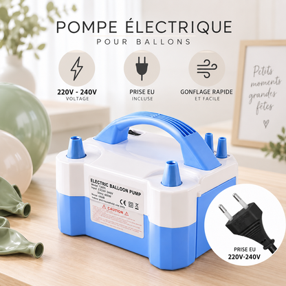 Pompe à Ballons Électrique Double Embout | Prise EU