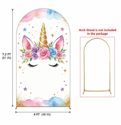 Backdrop Licorne | Anniversaire Magique