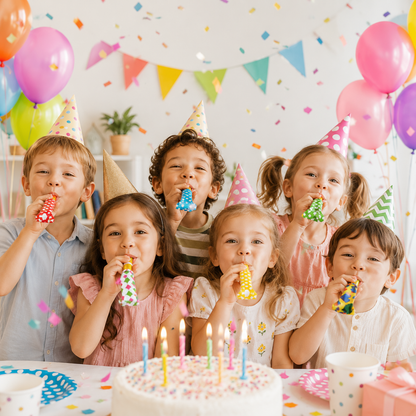 20/50Pcs Party Blowout Whistles Kids Birthday Party Favors Cheer Props Pinata Filler Wedding Gift Christmas New Year Noise Maker