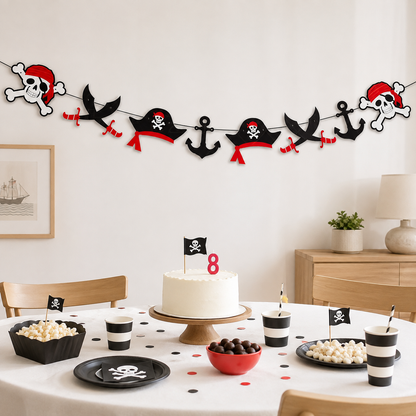 Guirlande Anniversaire Pirate | Décoration Suspendue