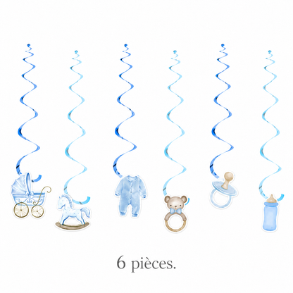 Guirlande Baby Shower Garçon | Décoration Suspendue