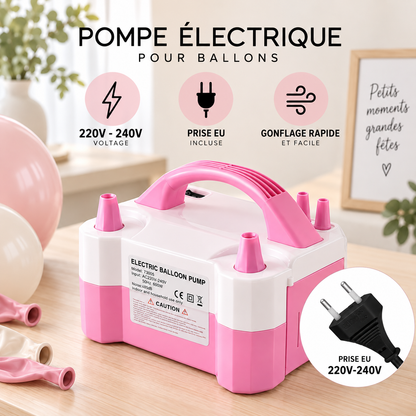 Pompe à Ballons Électrique Double Embout | Prise EU