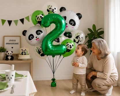 Ballon d'anniversaire | Panda 18 pièces