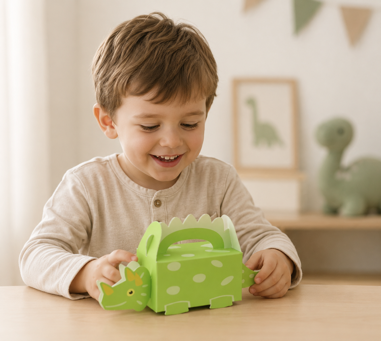 Boîte Cadeau Dinosaure | Lot 10 Pièces Anniversaire