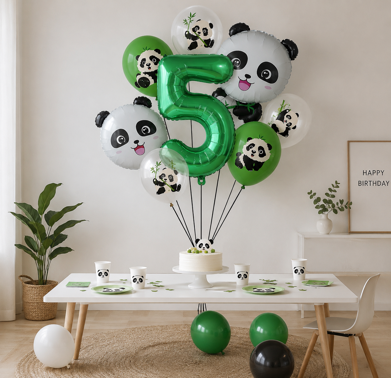 Ballon d'anniversaire | Panda 18 pièces
