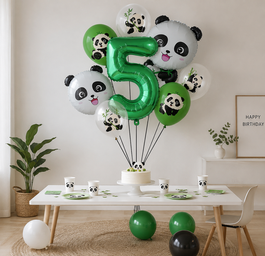 Ballon d'anniversaire | Panda 18 pièces