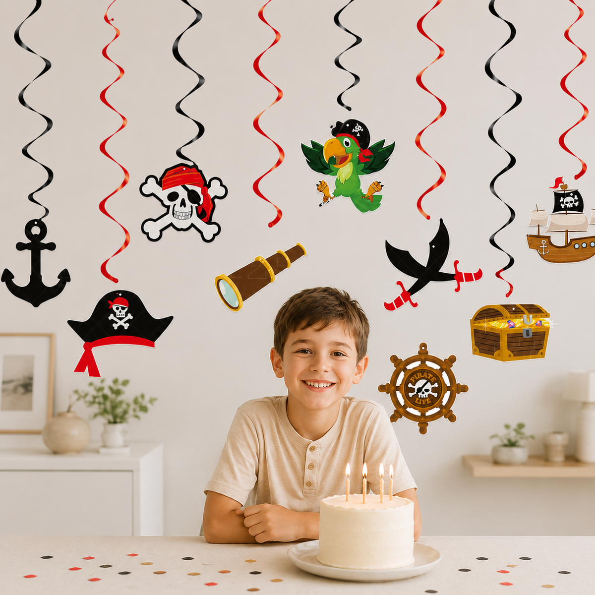 Guirlande Anniversaire Pirate | Décoration Suspendue