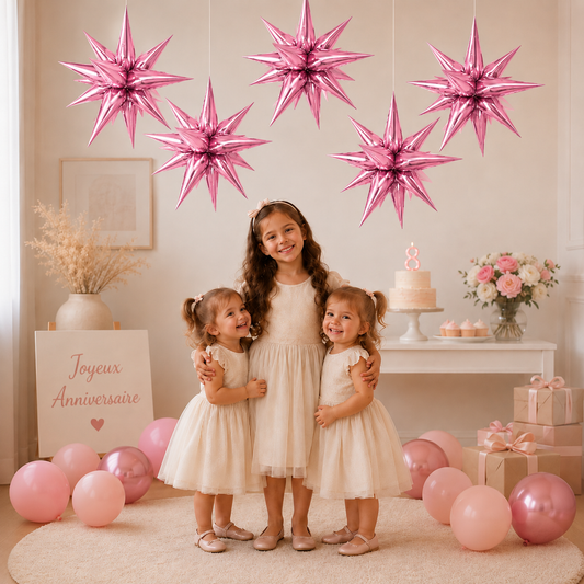 Ballon pour anniversaire | Étoile 26 pouces | lot de 2