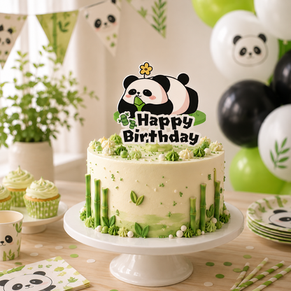 cake topper anniversaire | Panda