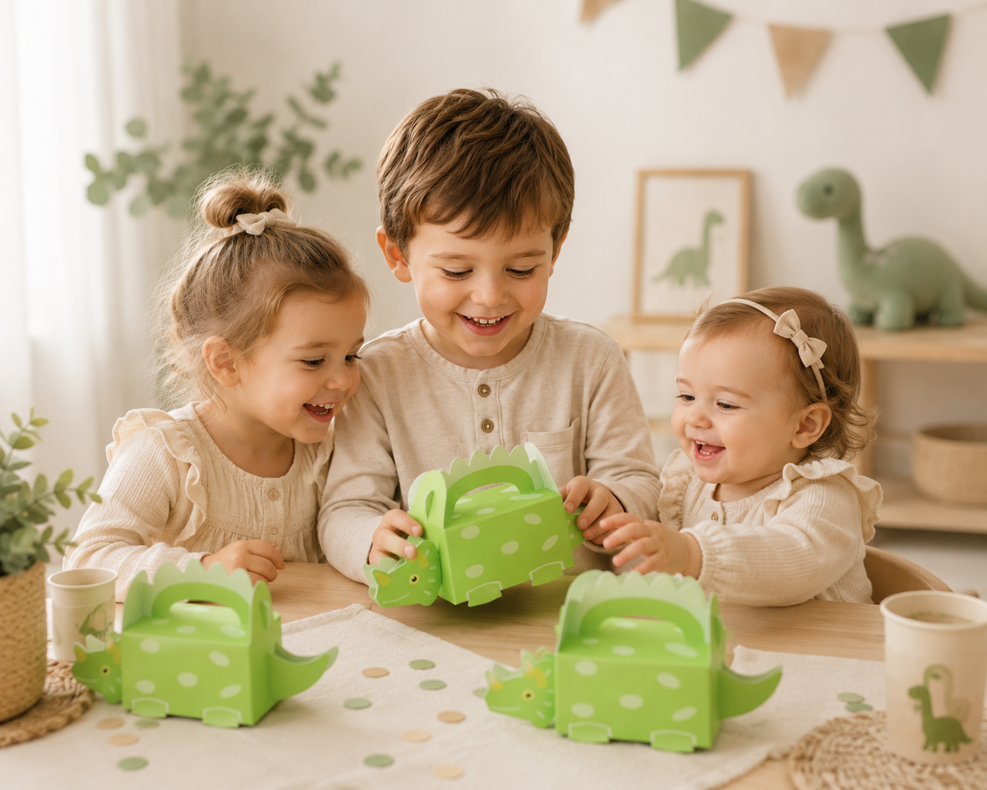 Boîte Cadeau Dinosaure | Lot 10 Pièces Anniversaire