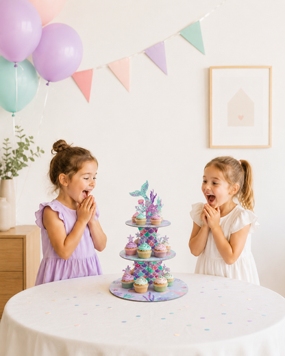 Presentoir cupcake | Thème Sirène