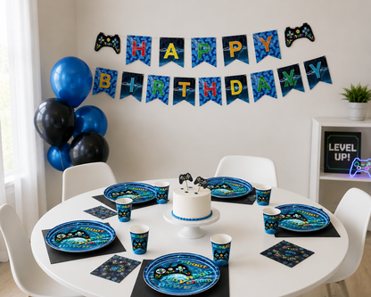 Decoration table pour anniversaire | Gaming | 62 pièces