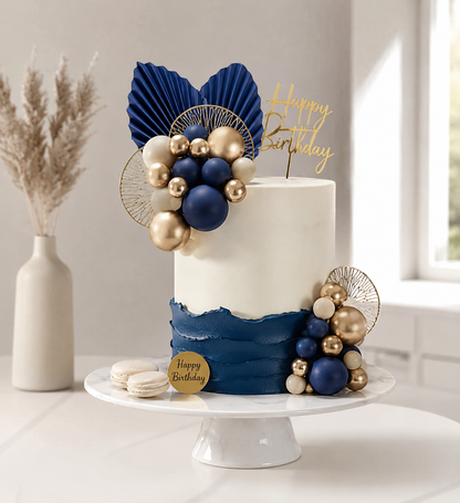 Cake toppers | Happy Birthday Élégant