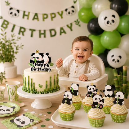 cake topper anniversaire | Panda