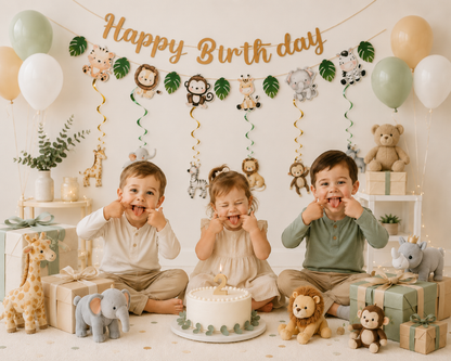 Banderol joyeux anniversaire | Jungle Safari
