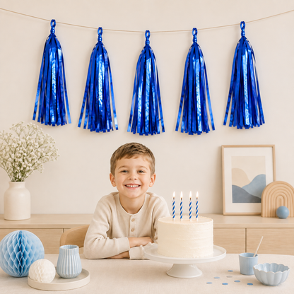 Guirlande Anniversaire à Pompons | Décoration Suspendue | 14 pces