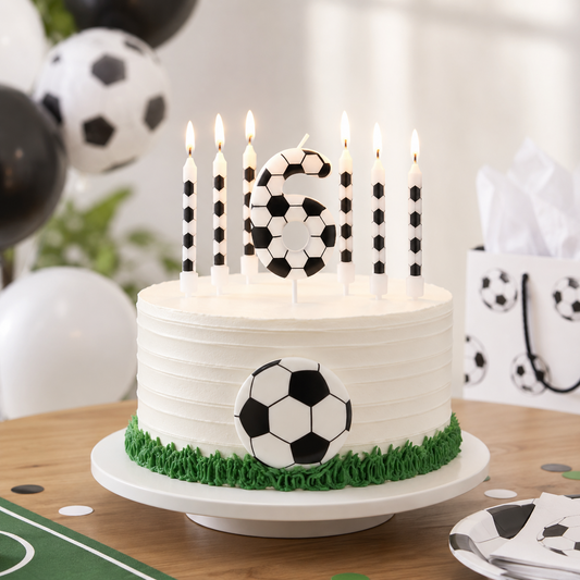 7pcs Birthday Candles Soccer Sport-Theme Birthday Party Decorations, Birthday Cake Candles for Boys Girls Kids Party Supplies