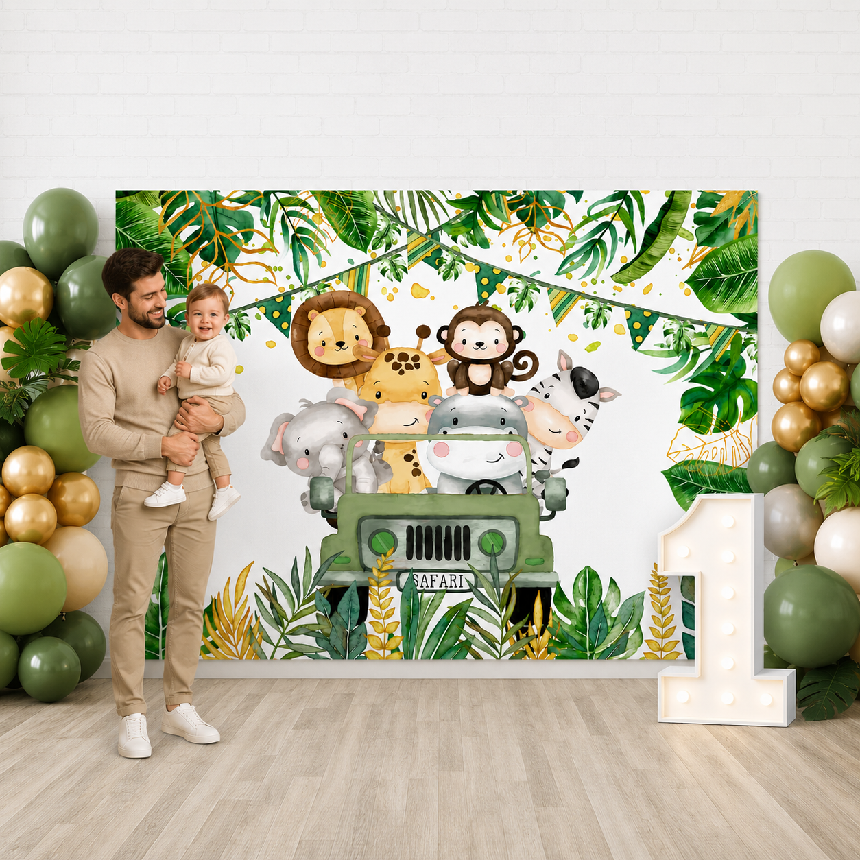 Toile de Fond Jungle Safari | Tropicale