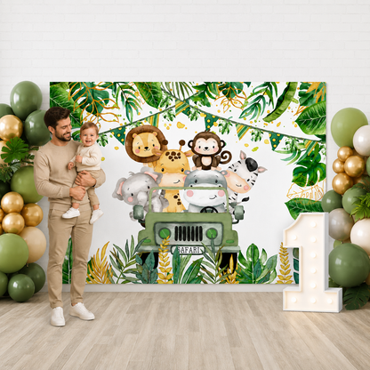 Toile de Fond Jungle Safari | Tropicale