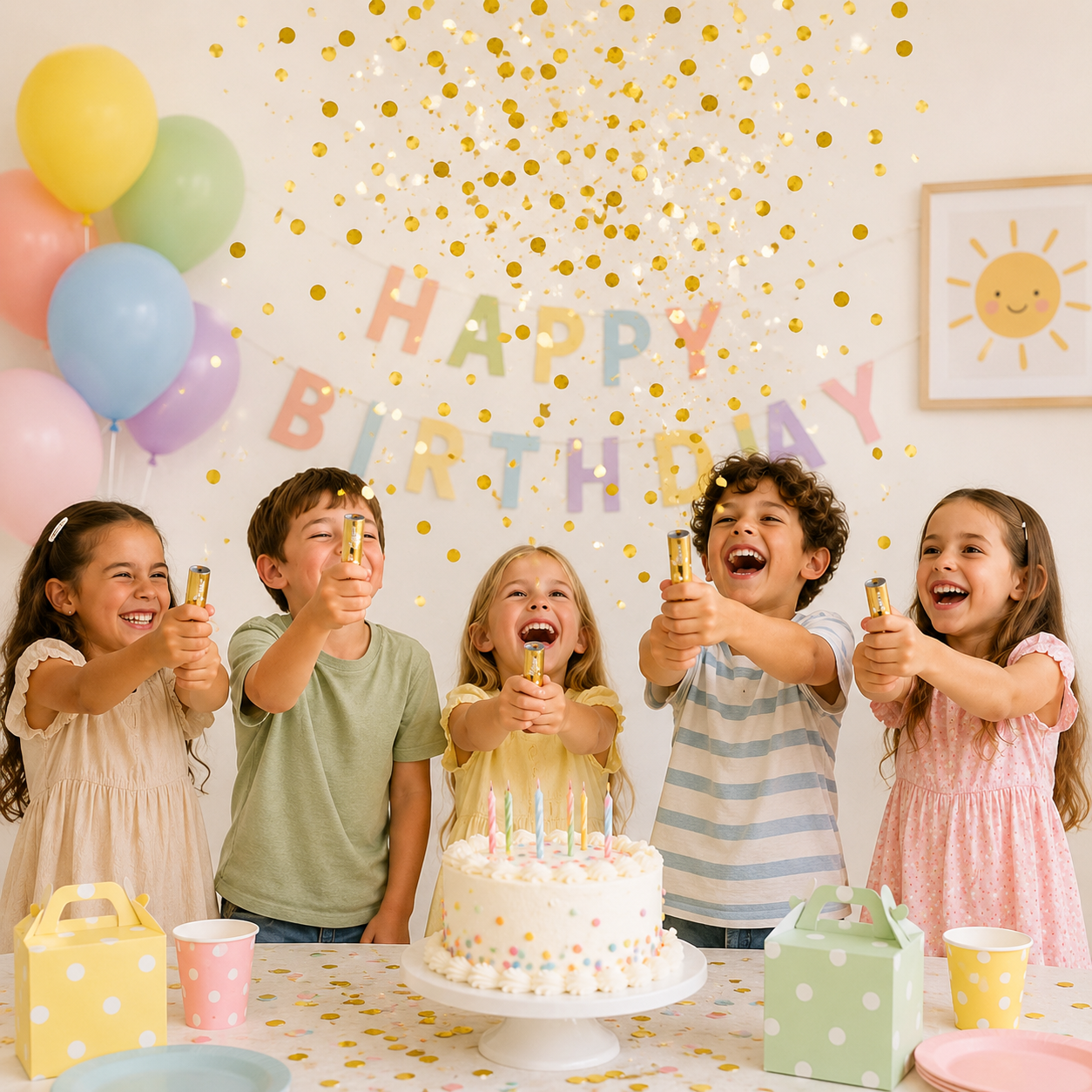 Confetti Cannon Small Confetti Poppers Cannon for Weddings Birthdays Graduations Baby Showers Parties Fun Party Decorations