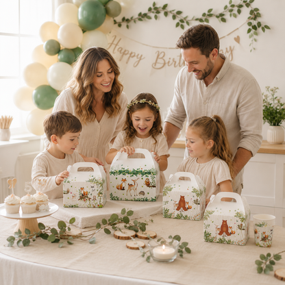 Jungle Theme Party Decor Supply Disposable Tableware Plate Banner Forest Animal Fox Hedgehog Balloon Baby Shower Kid Birthday
