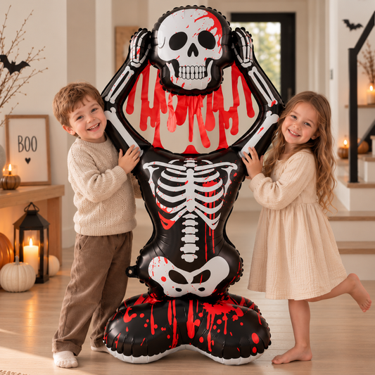 Ballon Halloween Squelette Effrayant 150 cm | Décoration Halloween