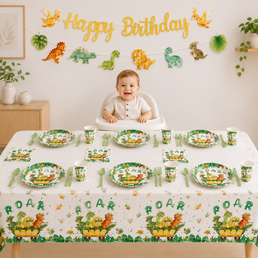 Décoration table pour anniversaire | Dinosaure | 62 pièces
