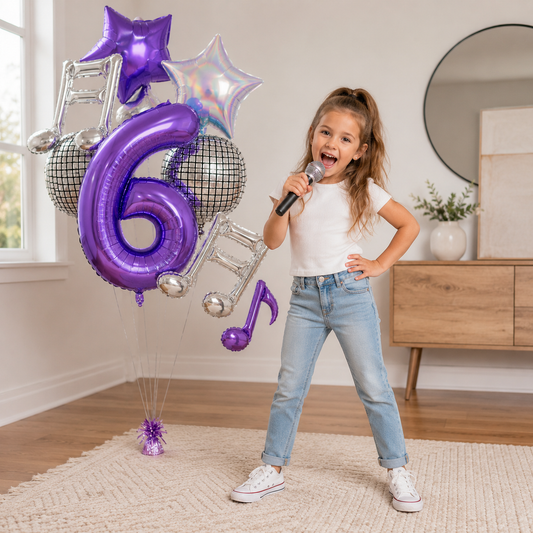 Ballon anniversaire | Thème Musique | 9 pièces