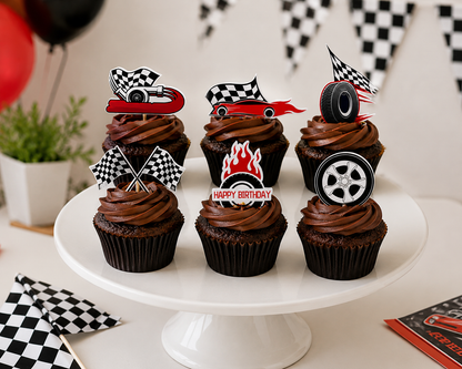 Cake topper anniversaire | Automobile