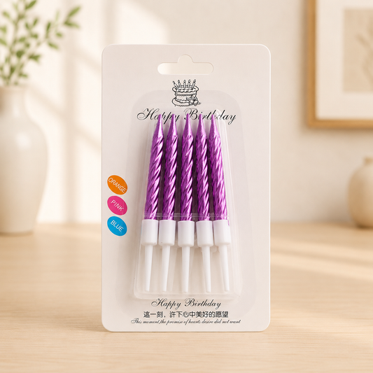 Bougie d anniversaire | Lot de 10