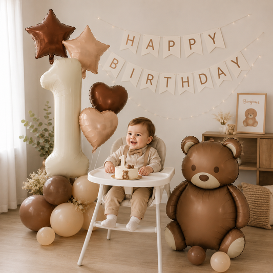 Ballon d'anniversaire | Ourson Magique | 8 pièces