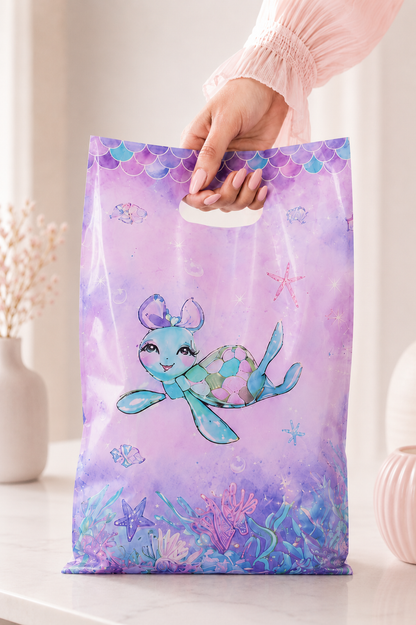 Sac cadeau anniversaire | Sirène Aquatique | lot de 20