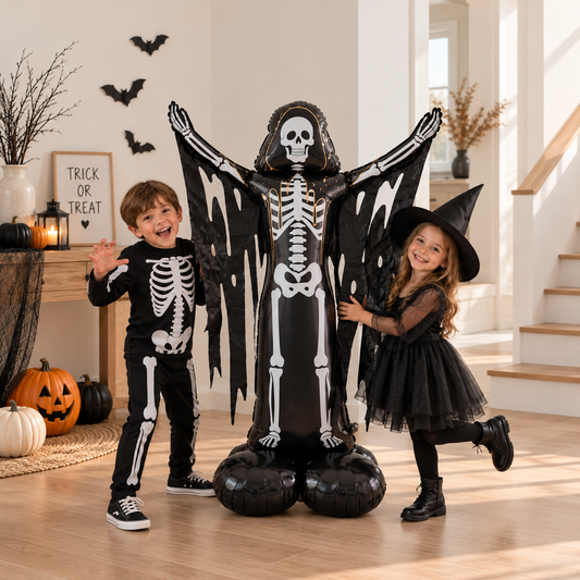 Ballon Halloween Squelette Géant 150 cm | Décoration Halloween