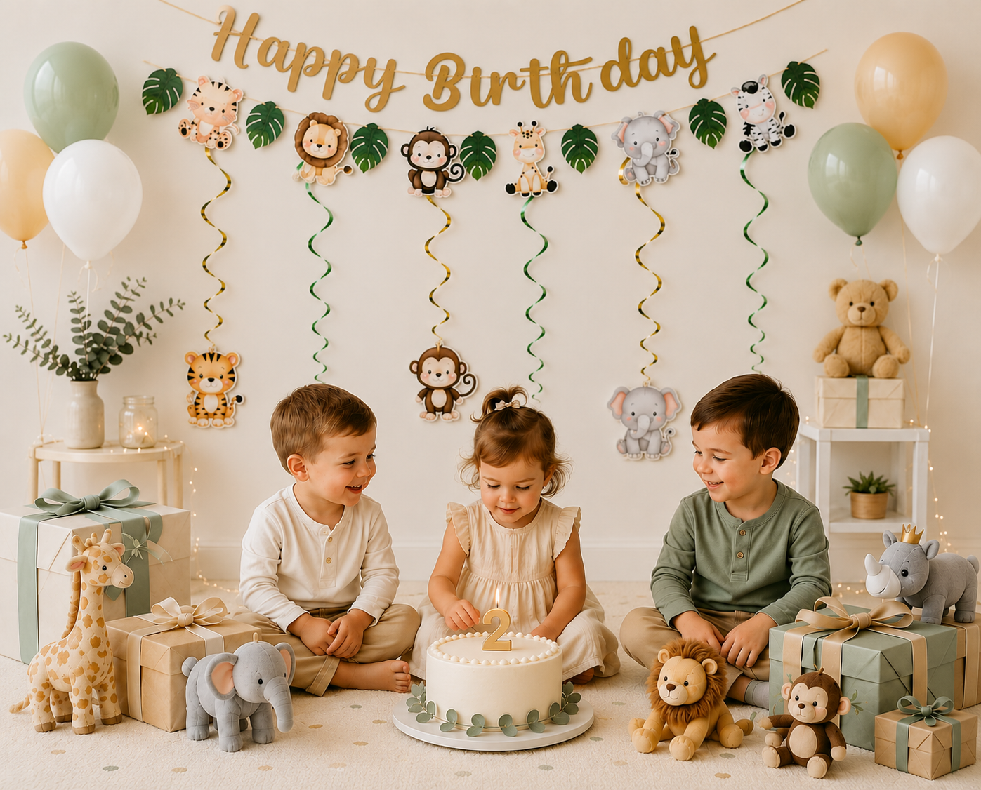 Banderol joyeux anniversaire | Jungle Safari
